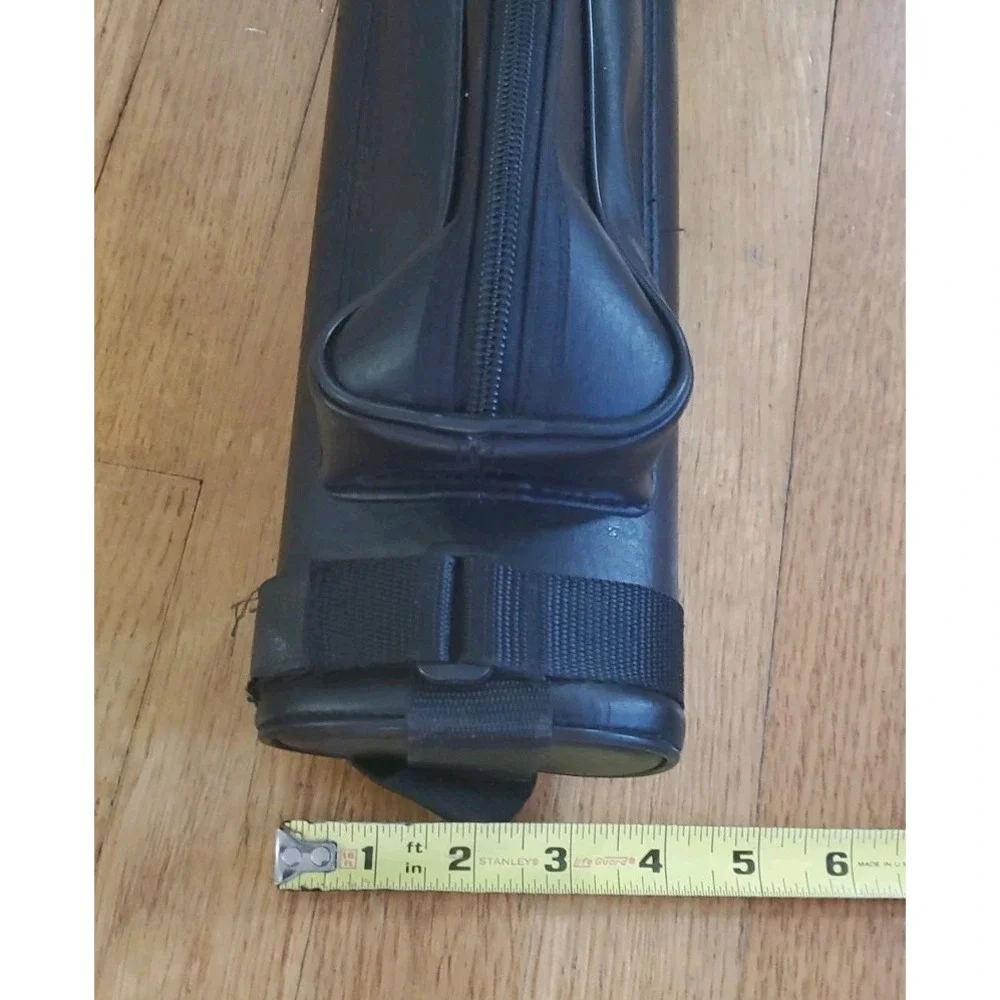PRO SERIES Black Pool Cue Case with Strap